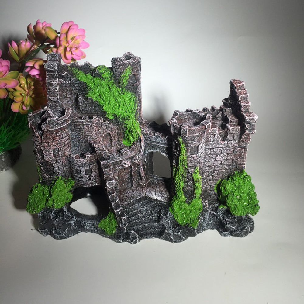 Aquarium fish tank decoration : resin castle