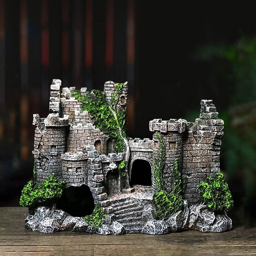 Aquarium fish tank decoration : resin castle